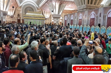 استقبال زایرین حرم امام خمینی(س) از یادگار امام راحل+عکس