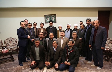 دیدار جمعی از مدیران آموزش و پرورش قائم شهر با آیت الله سید حسن خمینی
