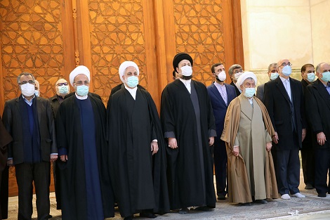 تجدید میثاق رئیس قوه قضاییه و مسوولان عالی قضایی با آرمان‌های امام خمینی (ره)