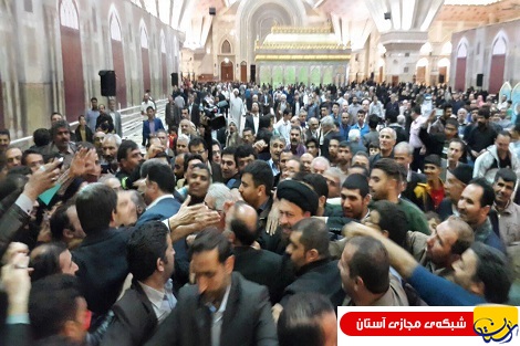 استقبال زایرین حرم امام خمینی(س) از یادگار امام راحل+عکس