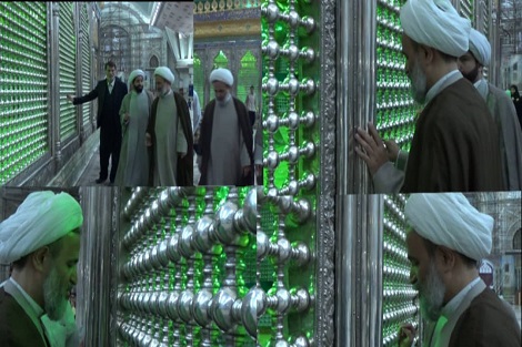 ادای احترام حجت الاسلام و المسلمین پناهیان به مقام شامخ امام راحل