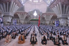 مراسم عزاداری شهادت حضرت فاطمه (س) فرماندهان و دانشجویان دانشگاه علوم انتظامی امین