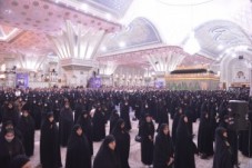 آئین شکرگزاری خادمین و یاوران رضوی استان تهران در حرم مطهر امام راحل