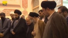 حضور سیدمحمد خاتمی، آیت الله سید حسن در مراسم چهلمین روز ارتحال سید محمود دعائی